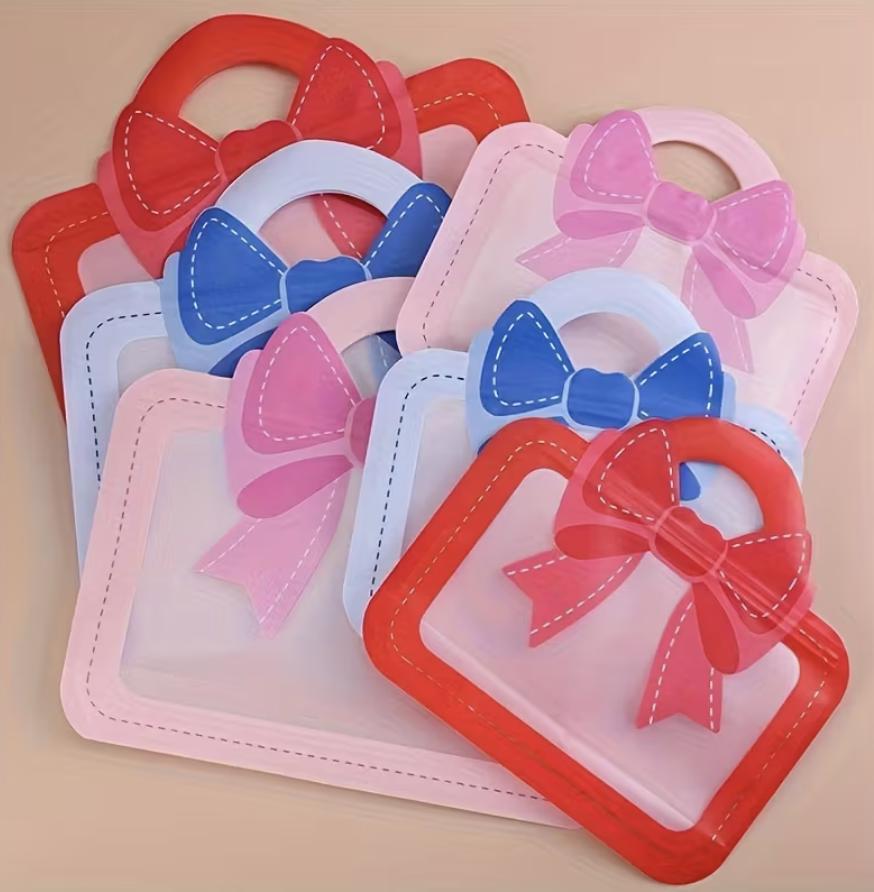 Kids Party Favor Gift Bag | Birthday Goodie | Pink, Blue, Red Treat Bag