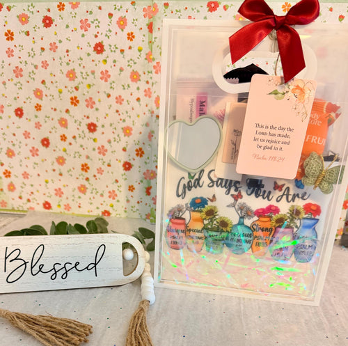 Christian Self Care Gift Bag | Faith Encouragement Spa Set, Bible Verse Pouch