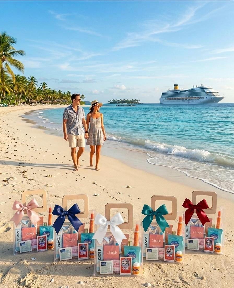 Cruise Gift Bags | Girls Trip Travel Survival Kit | Vacation Favor Goodie Bags