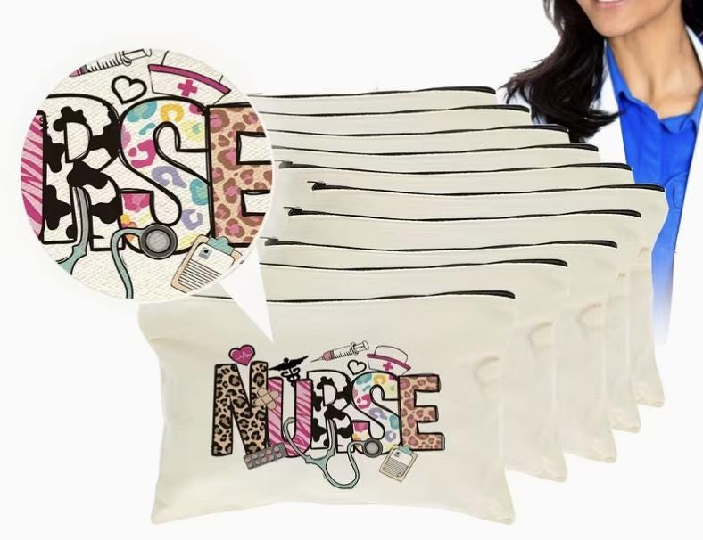 Nurse Appreciation Gift Bag | RN CNA Survival Kit | Healthcare Self Care Set