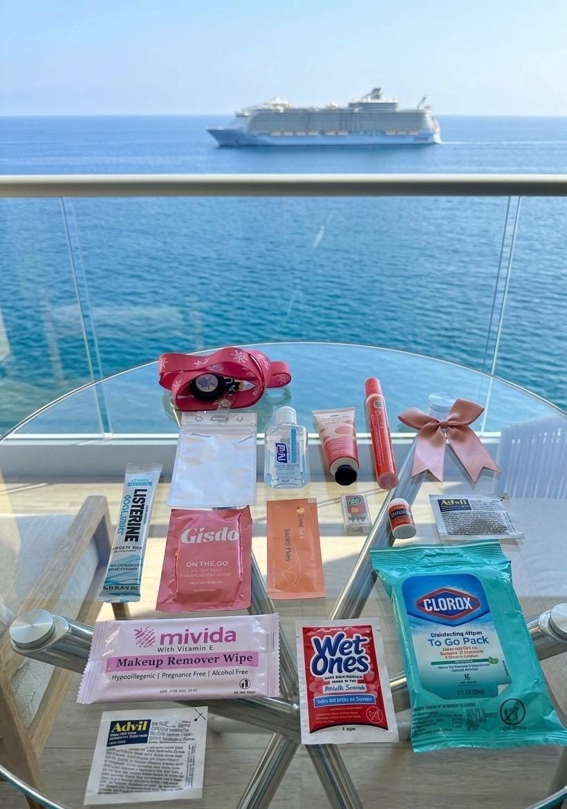Cruise Gift Bags | Girls Trip Travel Survival Kit | Vacation Favor Goodie Bags