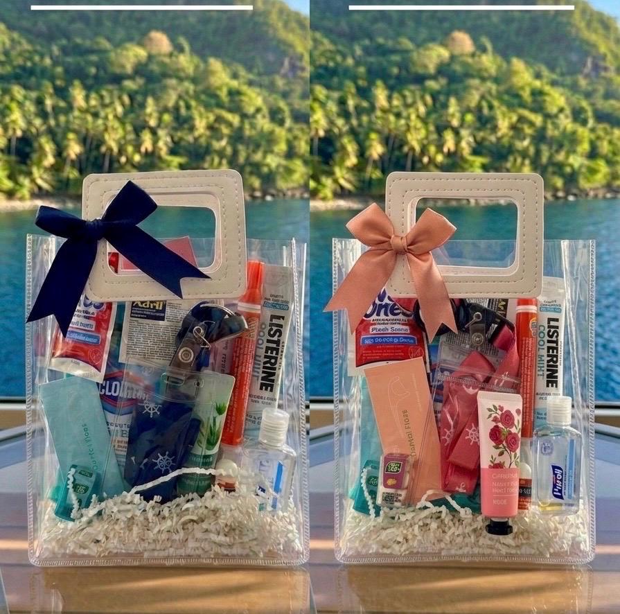 Cruise Gift Bags | Girls Trip Travel Survival Kit | Vacation Favor Goodie Bags