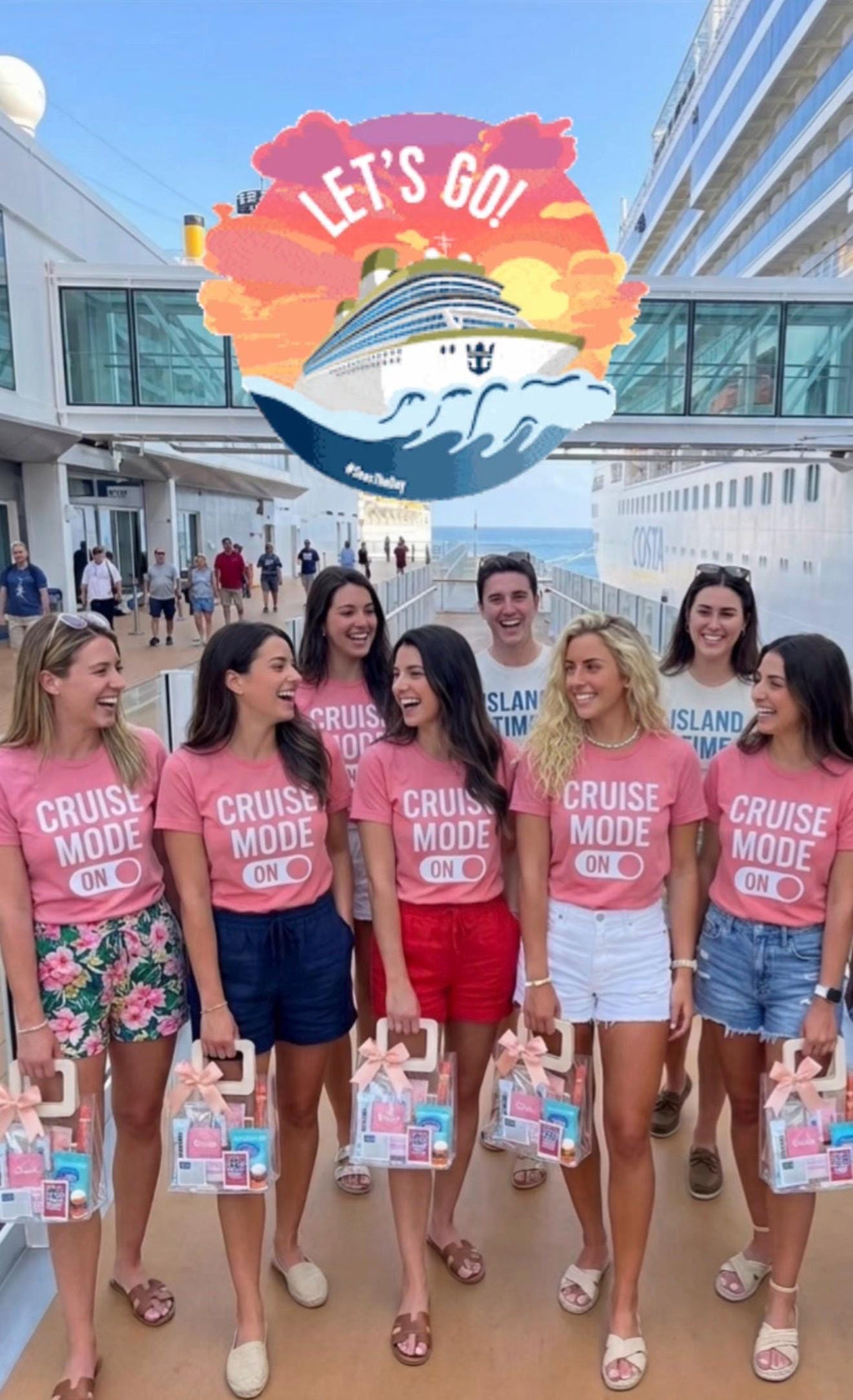 Cruise Gift Bags | Girls Trip Travel Survival Kit | Vacation Favor Goodie Bags