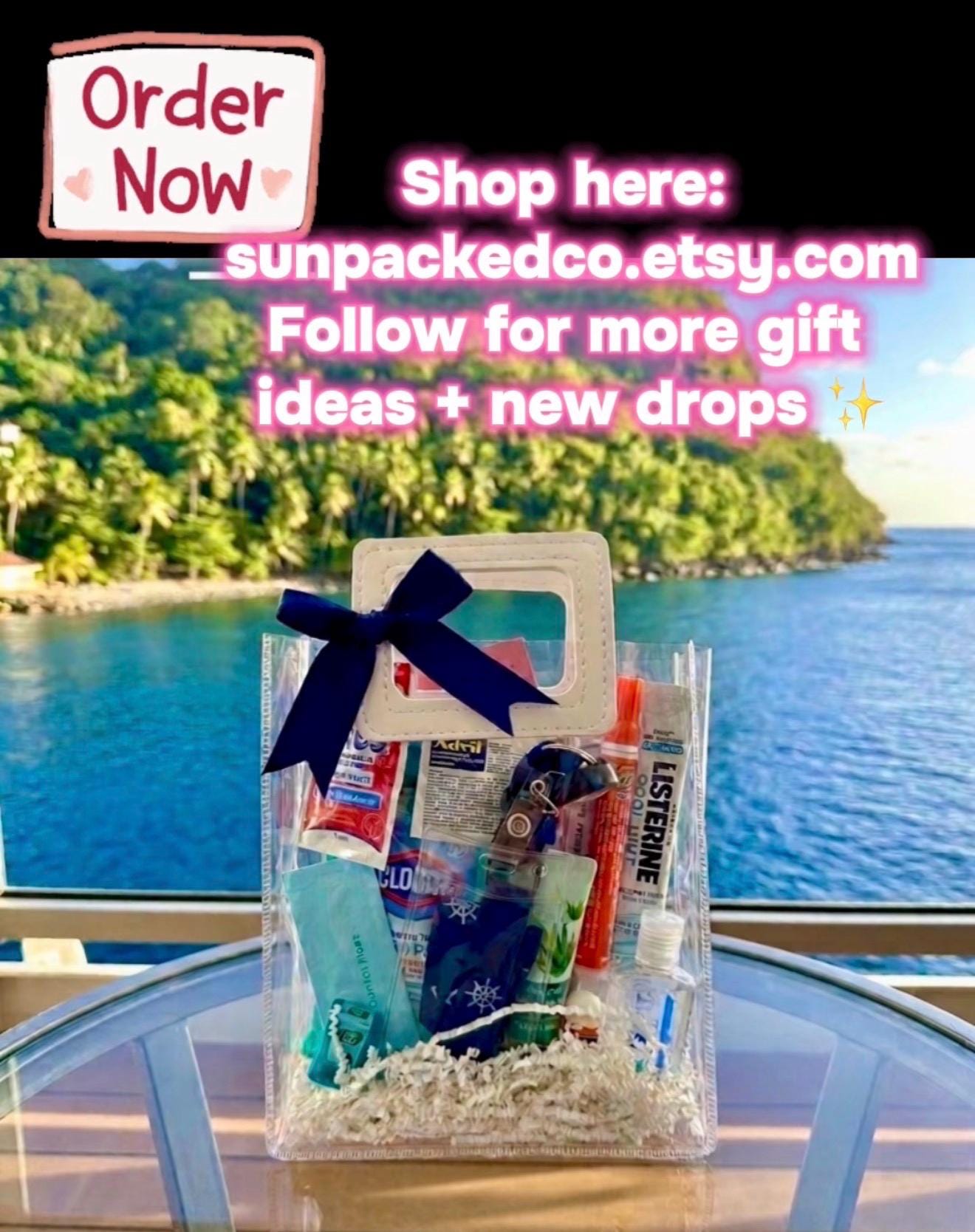Cruise Gift Bags | Girls Trip Travel Survival Kit | Vacation Favor Goodie Bags